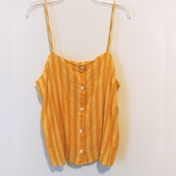 Old Navy Tops - 3 for $25 Old Navy Yellow Striped Sleeveless Top